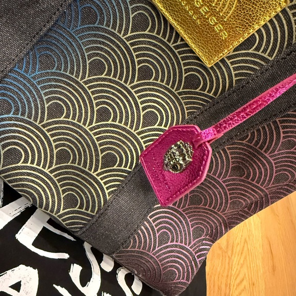 Kurt Geiger Rainbow Wave Tote with Black Accents - Picture 7 of 12